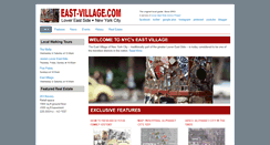 Desktop Screenshot of east-village.com